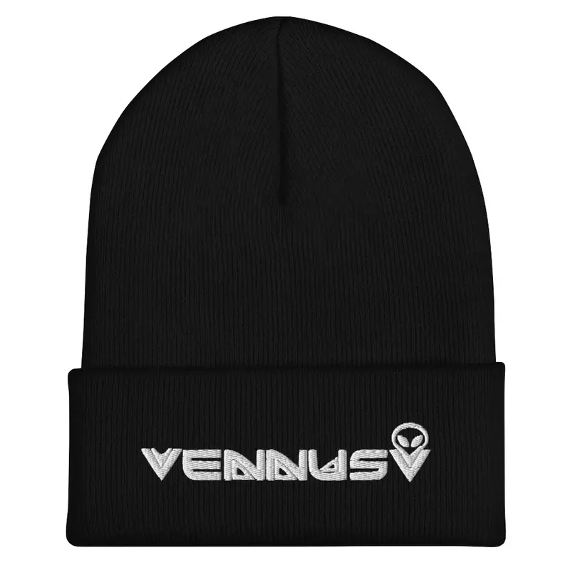 VENNUSV WHITE LOGO  BEANIE